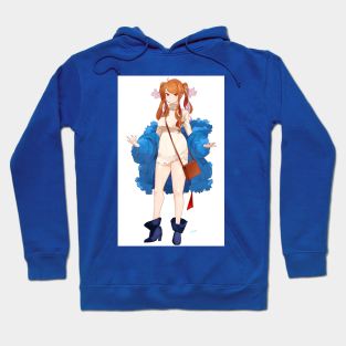 Blue Jacket Girl Hoodie